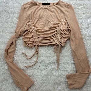 Forever 21 long sleeve crop Top